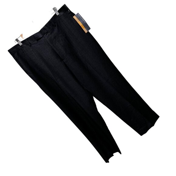 Perry Ellis Portfolio Mens Size 36 x 32 Neo-Luxe Black No-Iron Dress Pant‎ NWT - Picture 2 of 7
